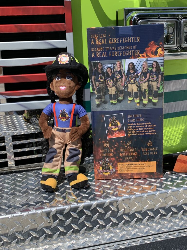 Female Firefighter Plush Doll